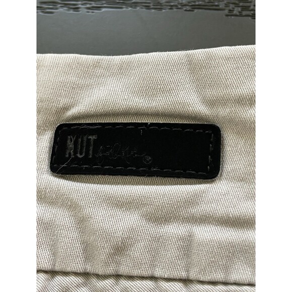 Kut from the Kloth Crop Trouser Women's Size 10 Taupe  25" Inseam Stretch Cotton - Picture 6 of 7